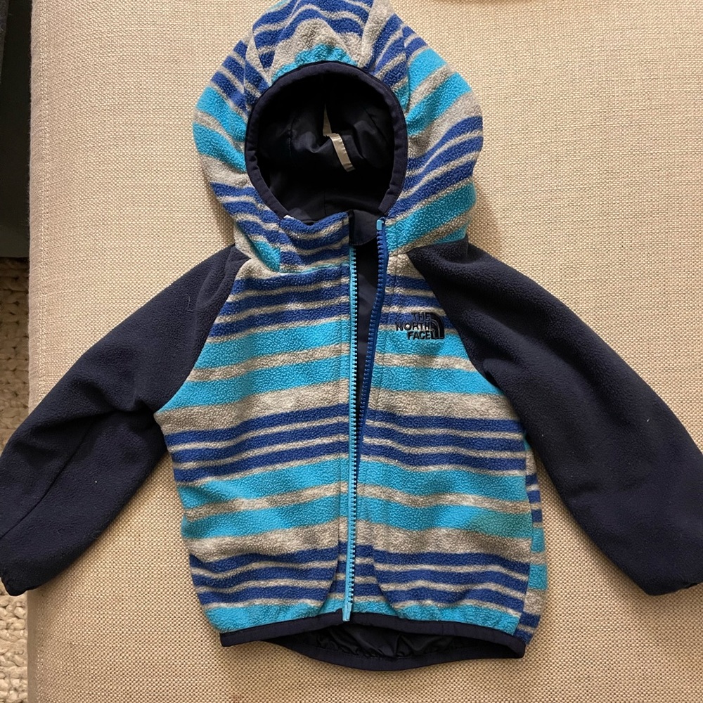 North Face toddler reversible fleece jacket.